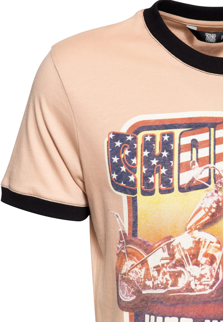 King Kerosin - Contrast T-Shirt «Chopper USA»