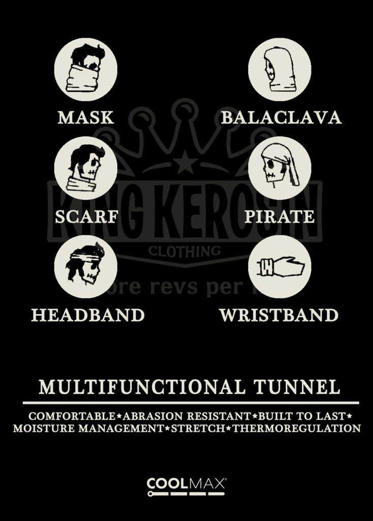 Queen Kerosin - Coolmax Multifunktions-Tunnel im Polkadot-Design