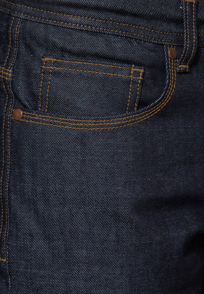 King Kerosin - Denim Shorts mit Pintstripe Stitching «50s Workwear»