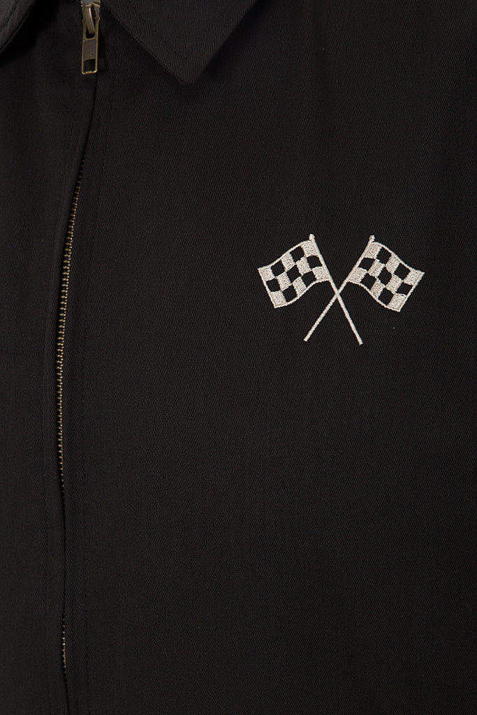 King Kerosin - Gabardine Jacke mit großem Rückenstick «Speedway»