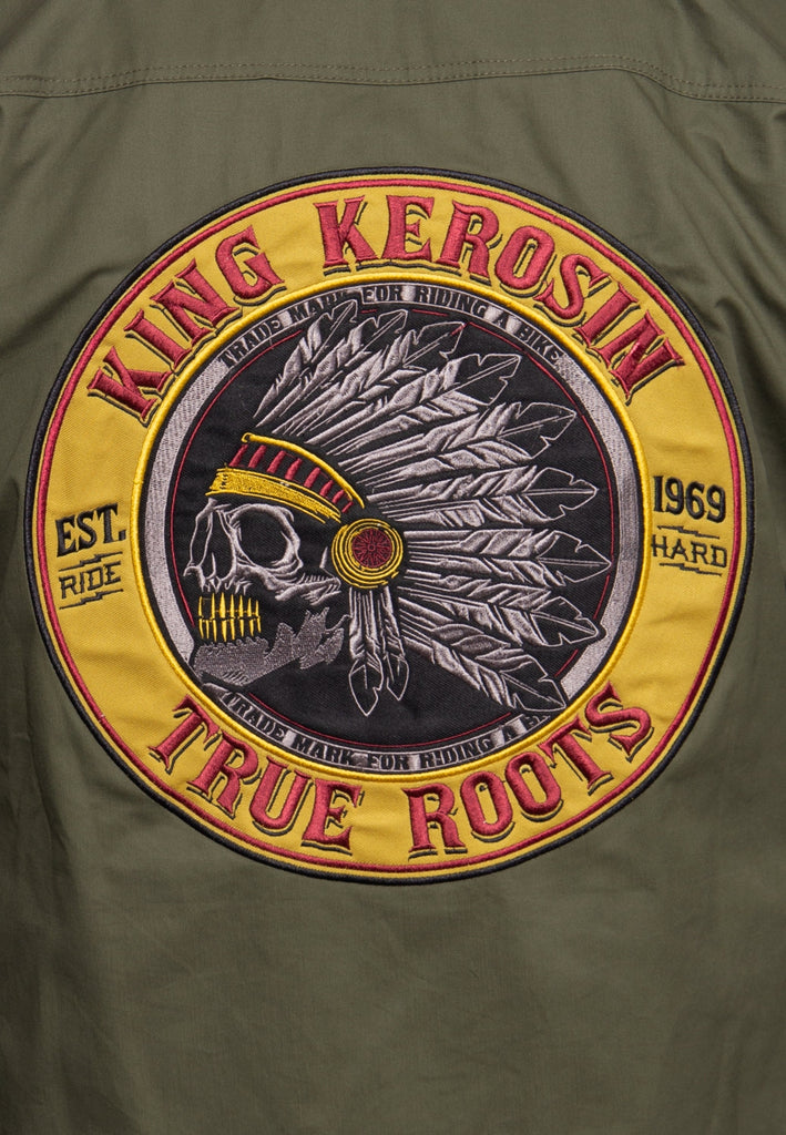 King Kerosin - Hemd mit Stickerei «Indian Rider»