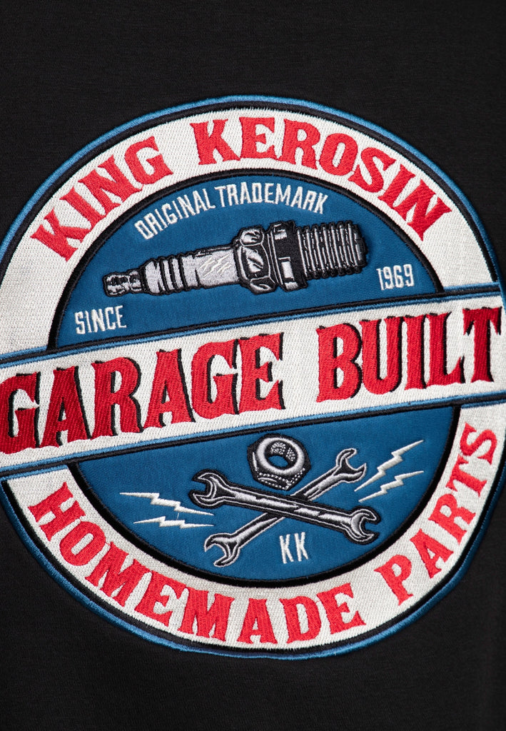 Kapuzen-Sweatjacke «Garage Built» - KING KEROSIN