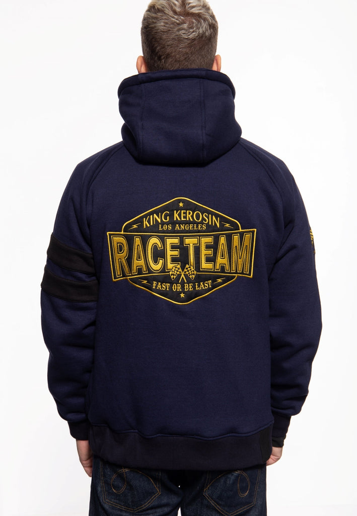 King Kerosin - Sweatjacke mit Kapuze «Race Team»