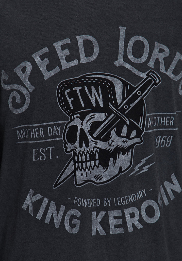 King Kerosin - Langarm Shirt mit Front- und Ärmeldruck «Speed Lords»