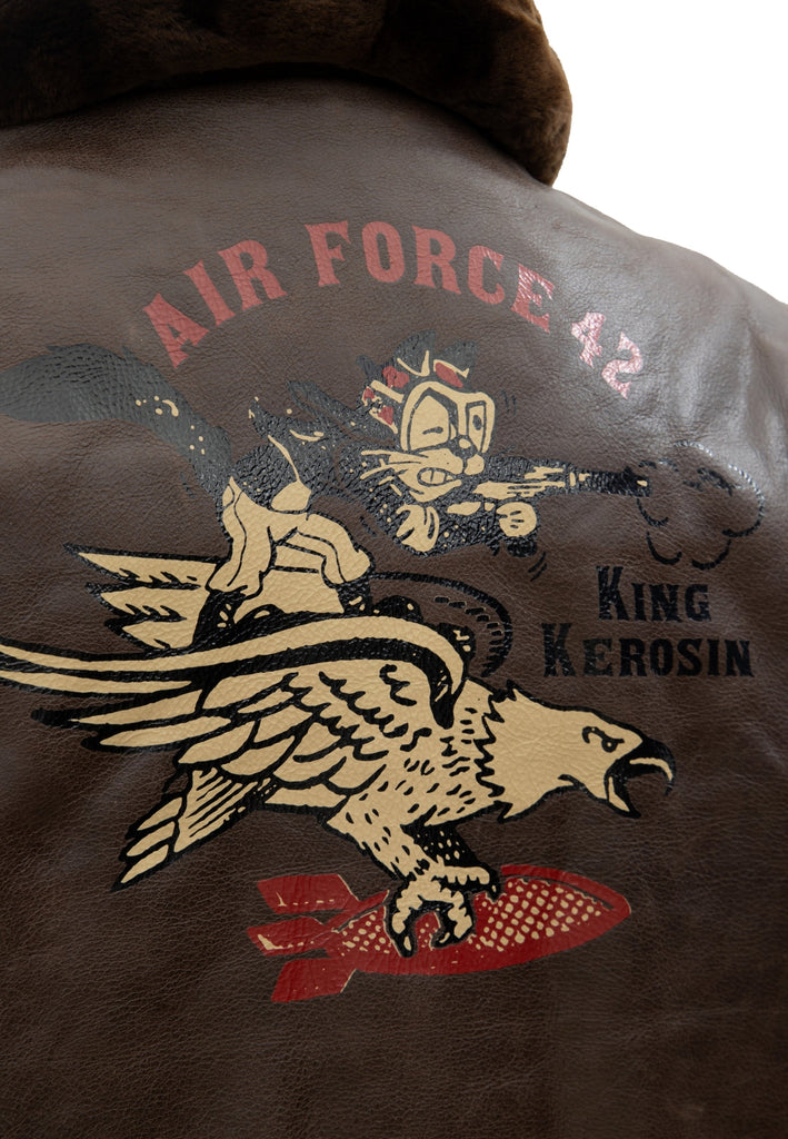 Leder Aviator Jacke «Air Force 42» - KING KEROSIN