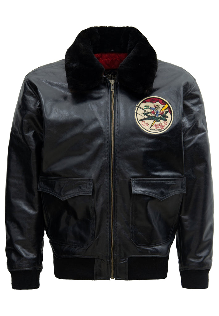 Leder Aviator Jacke «Air Force 42» - KING KEROSIN