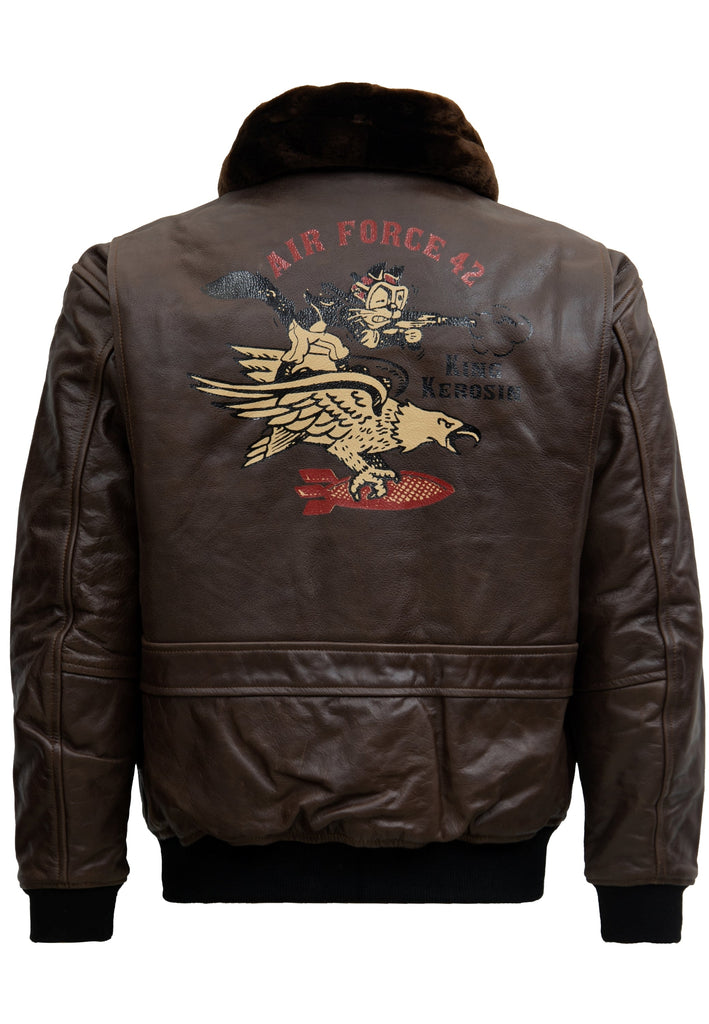 Leder Aviator Jacke «Air Force 42» - KING KEROSIN