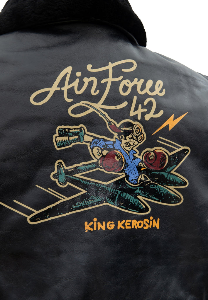 Leder Aviator Jacke «Air Force 42» - KING KEROSIN