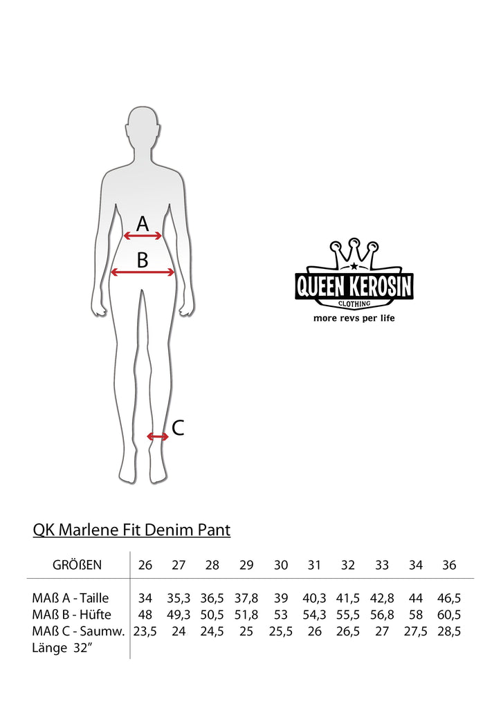 Queen Kerosin - Marlene Fit Jeans