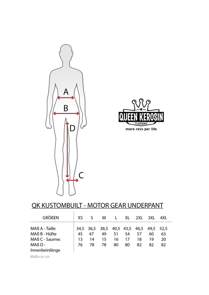 Queen Kerosin - Motorradunterhose «Kustombuilt - Motor Gear»