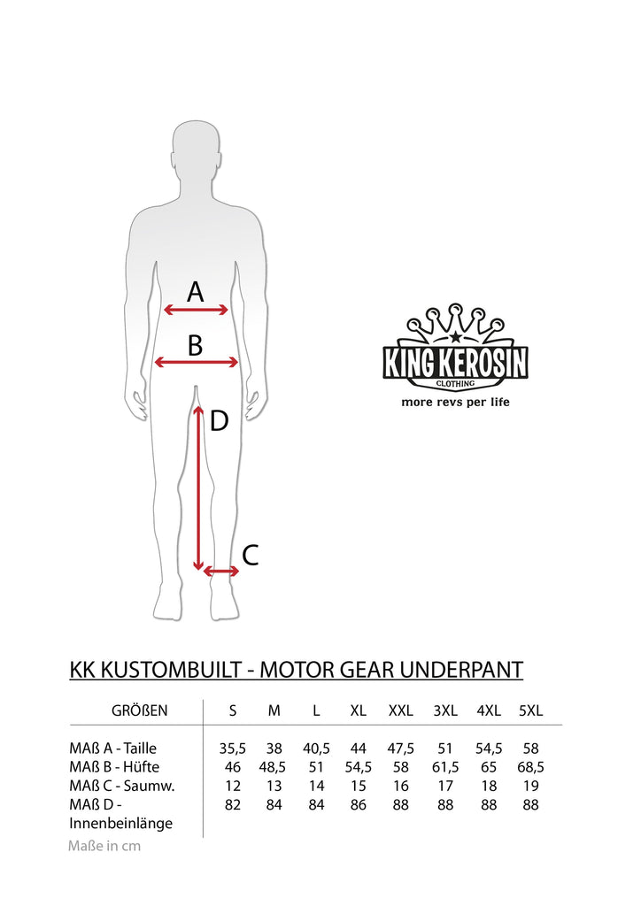 King Kerosin - Motorradunterhose «Kustombuilt - Motor Gear»