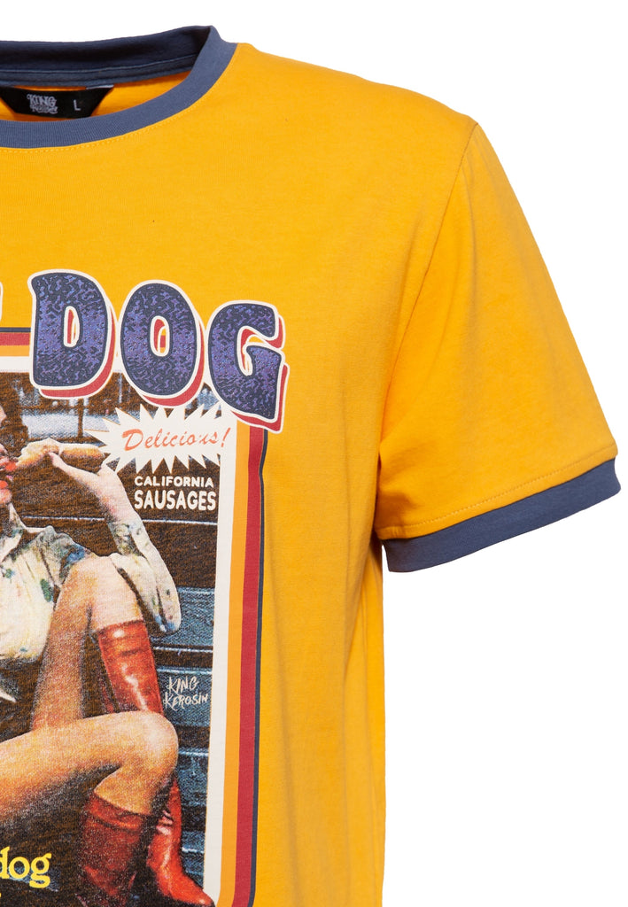 King Kerosin - Oldschool Ringer T-Shirt «Hot Dog»