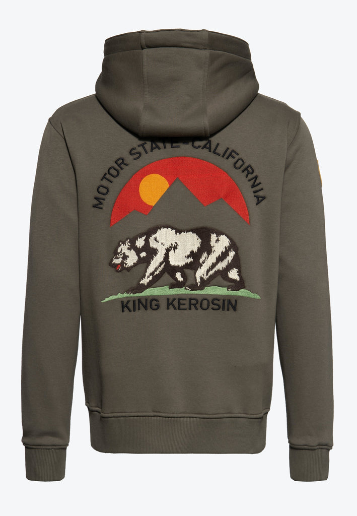 King Kerosin - Outdoor Sweatjacke «KK Adventure Gear - Motor State California»