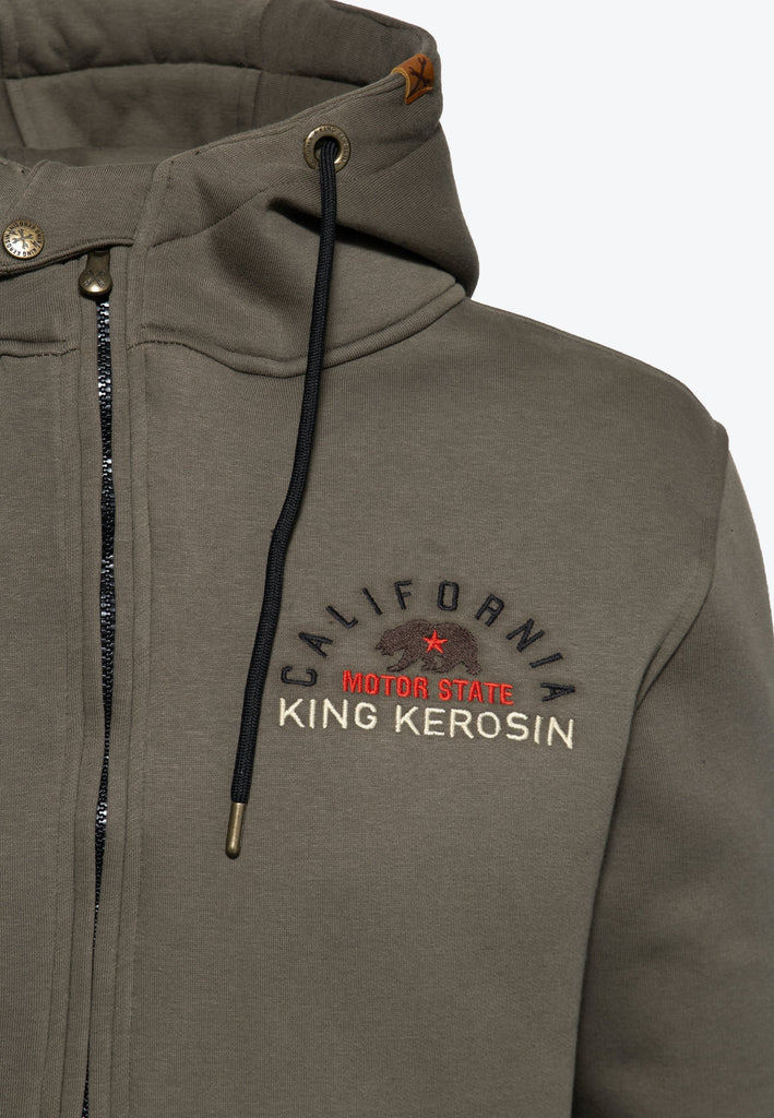 King Kerosin - Outdoor Sweatjacke «KK Adventure Gear - Motor State California»