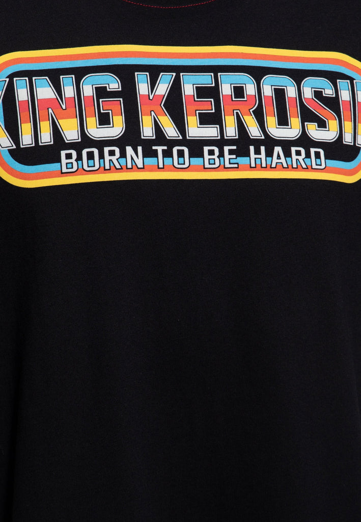 Print T-Shirt «Born to be Hard» - KING KEROSIN