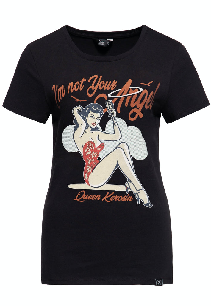 Print T-Shirt «I´m not your Angel» - KING KEROSIN