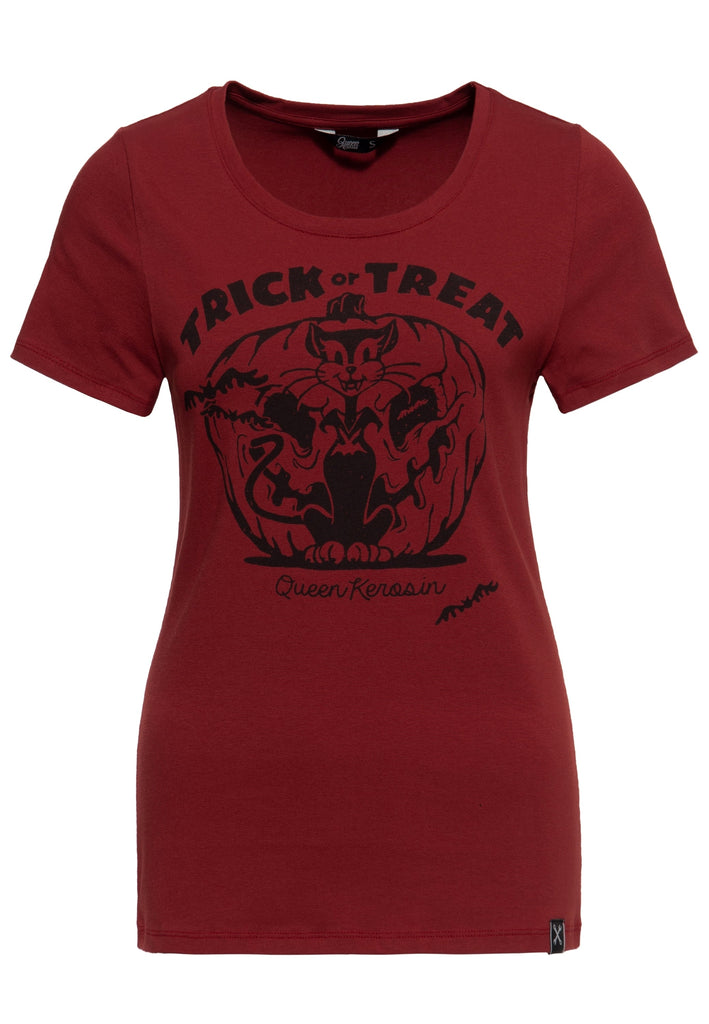 Print T-Shirt «Trick or Treat» - KING KEROSIN