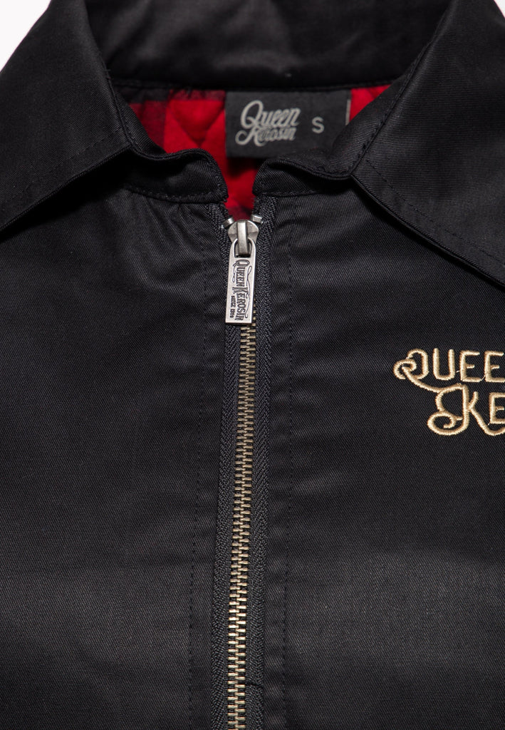 Queen Kerosin - Gabardine Jacke «Gasoline Racer 55»