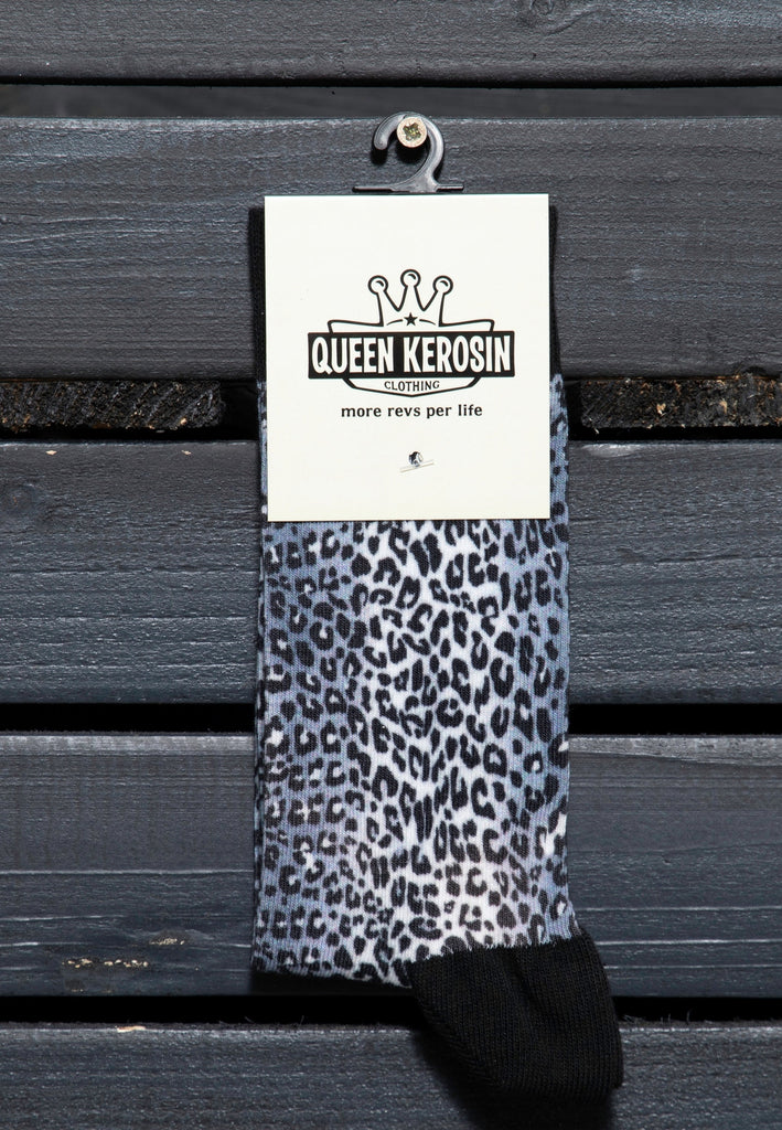 Queen Kerosin - Socken «Snow Leopard»