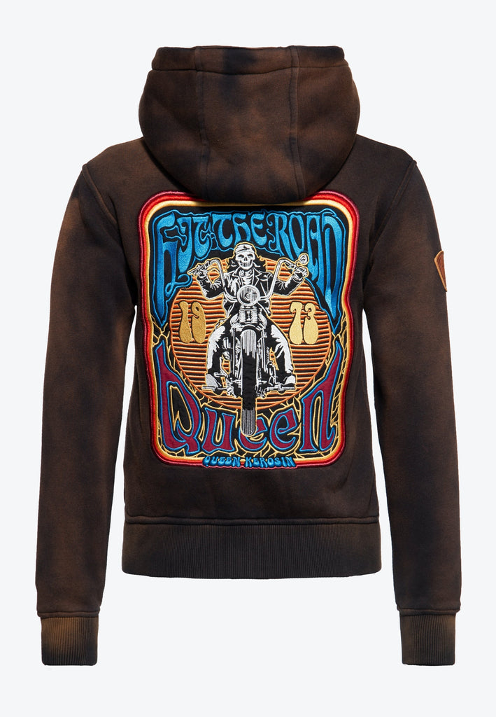 Queen Kerosin - Sweatjacke «Hit the Road Queen»