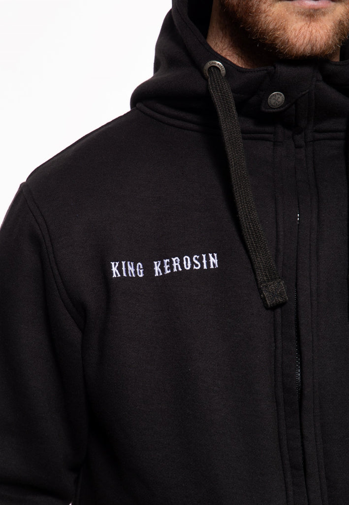 King Kerosin - Sweatjacke mit Kapuze «Fuck Everyone»