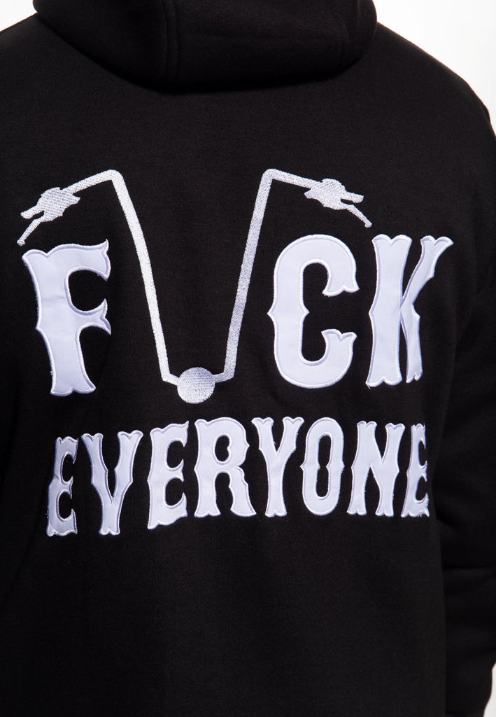 King Kerosin - Sweatjacke mit Kapuze «Fuck Everyone»