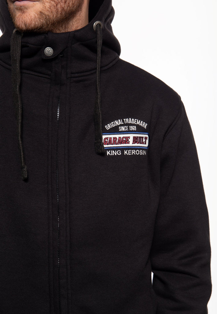 King Kerosin - Sweatjacke mit Kapuze «Garage Built»