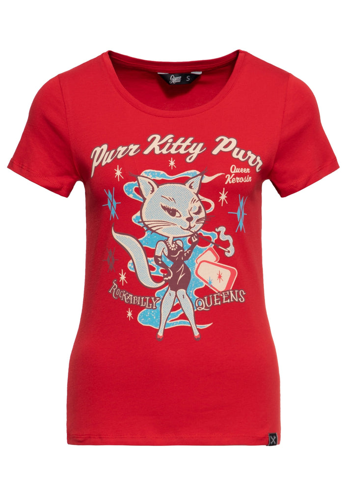 Queen Kerosin - T-Shirt «Purr Kitty Purr»