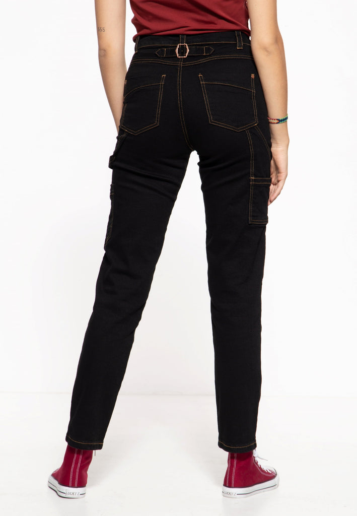 Queen Kerosin - Workwear Damen Jeanshose