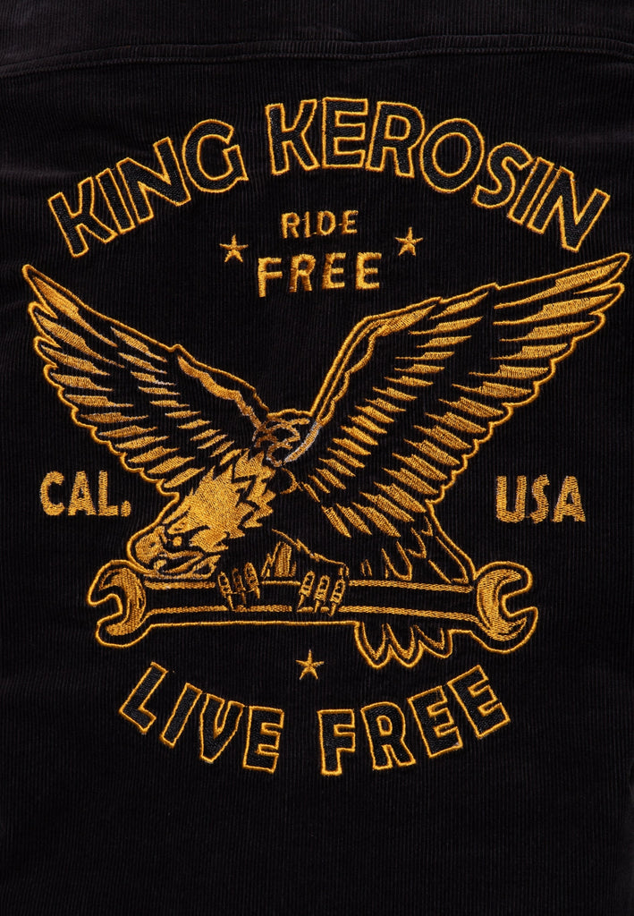 King Kerosin - Workwear Hemd «Ride Free Live Free»