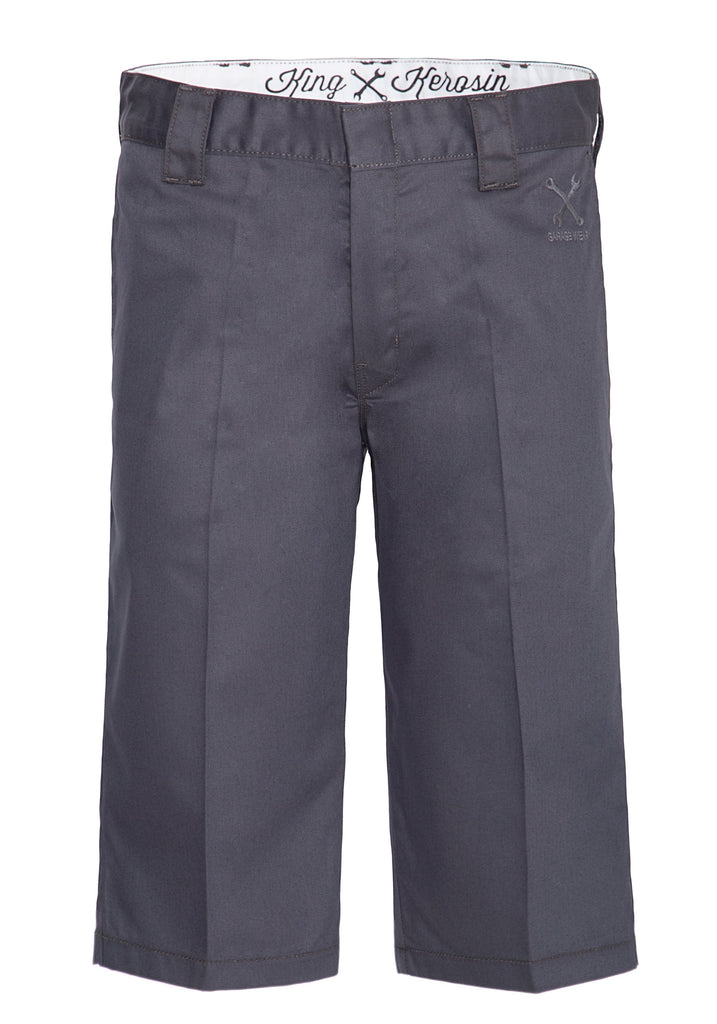 King Kerosin - Workwear Shorts in Oil-Washed Optik «Garage Wear»