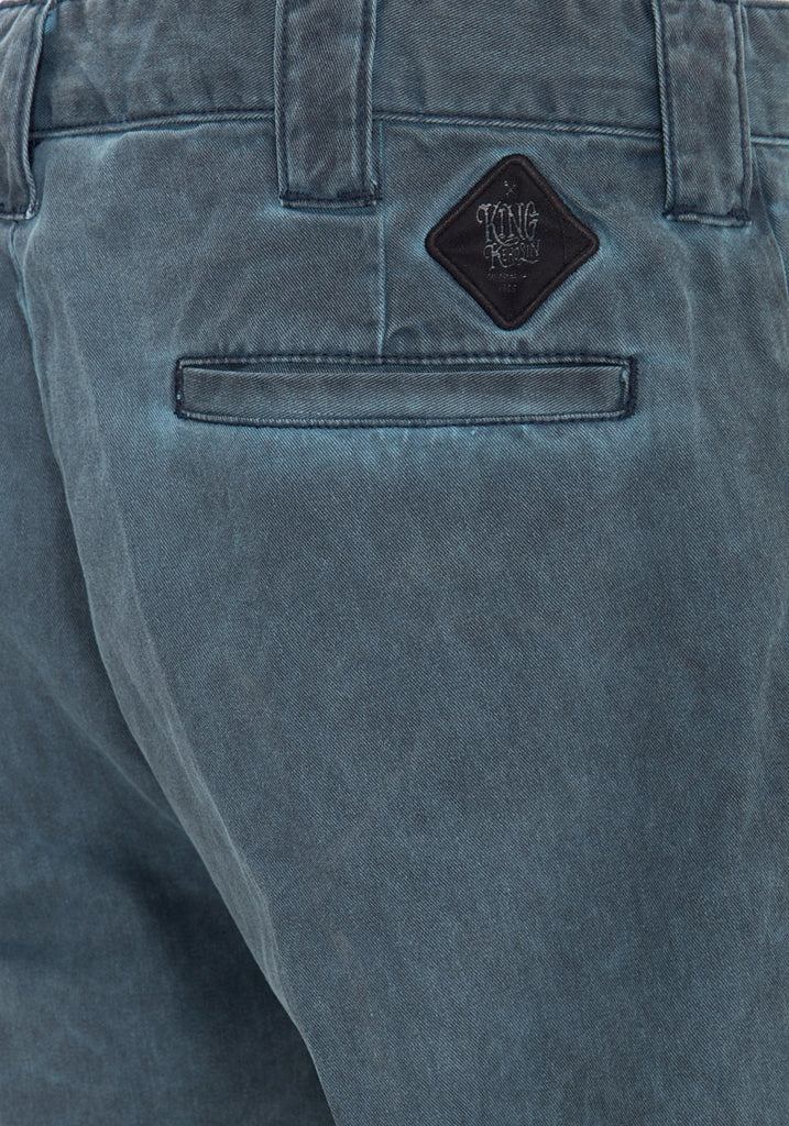 King Kerosin - Workwear Shorts in Oil-Washed Optik «Garage Wear»