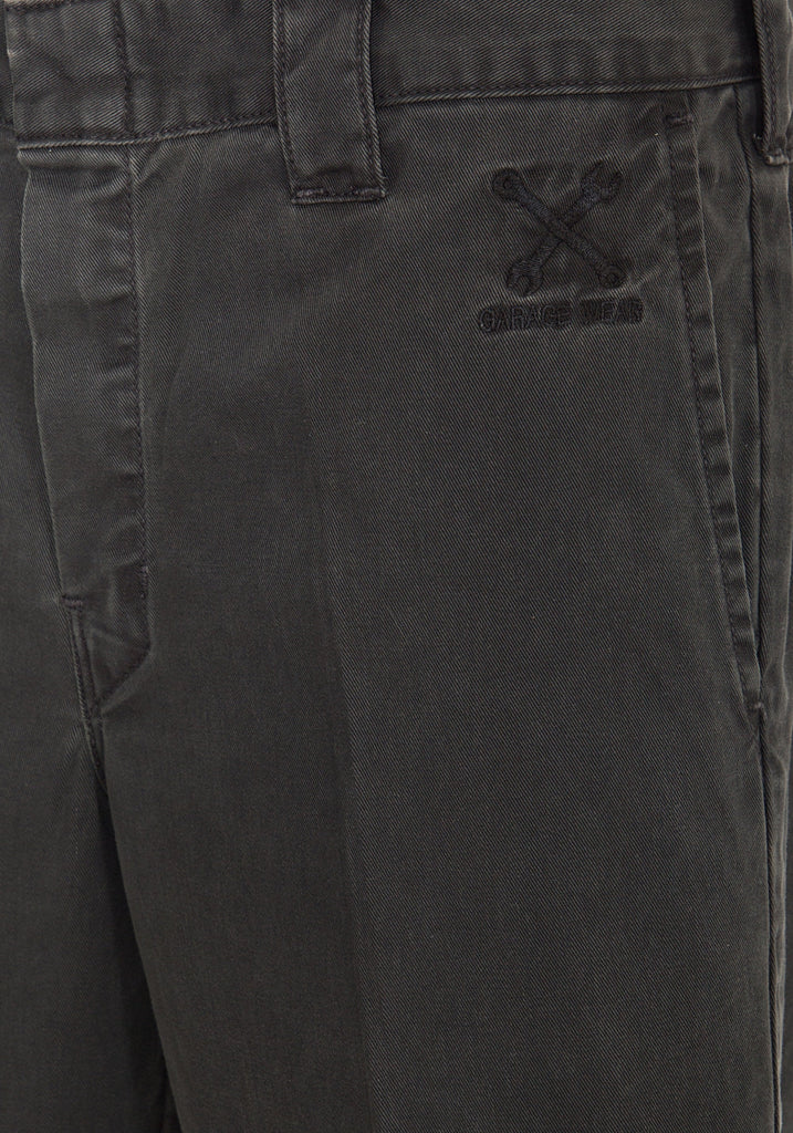 King Kerosin - Workwear Shorts in Oil-Washed Optik «Garage Wear»