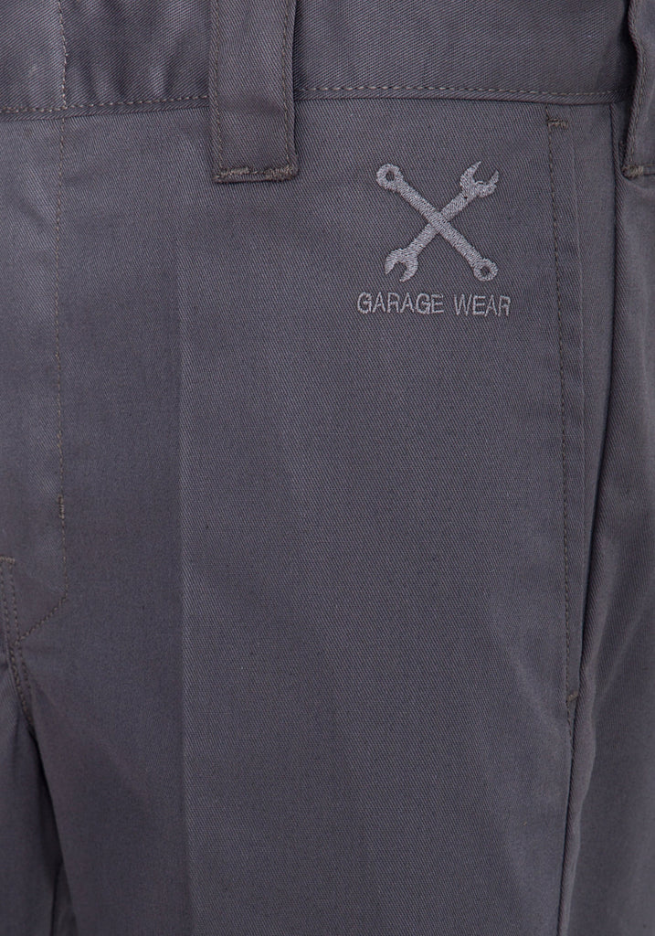 King Kerosin - Workwear Shorts in Oil-Washed Optik «Garage Wear»