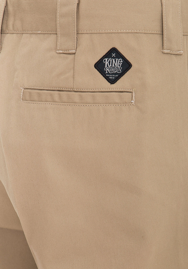 King Kerosin - Workwear Shorts in Oil-Washed Optik «Garage Wear»