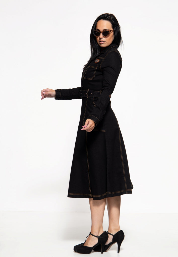 Queen Kerosin - Workwear Swing-Dress «Motor Queen Service»