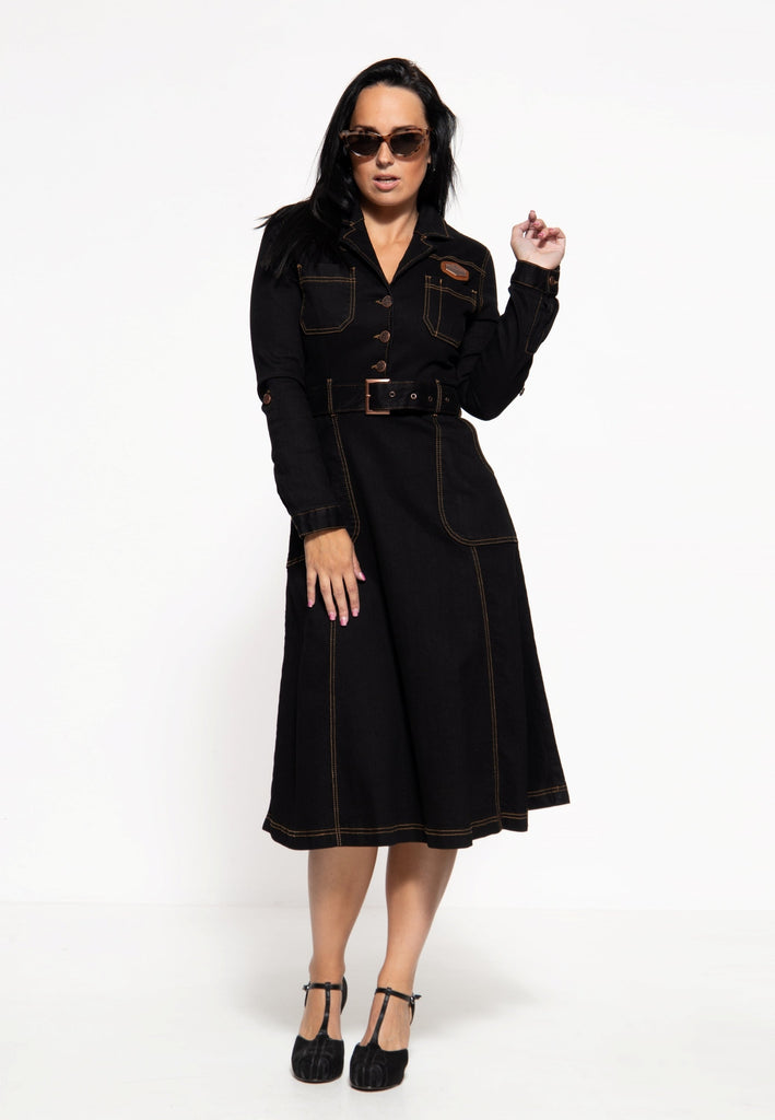 Queen Kerosin - Workwear Swing-Dress «Motor Queen Service»