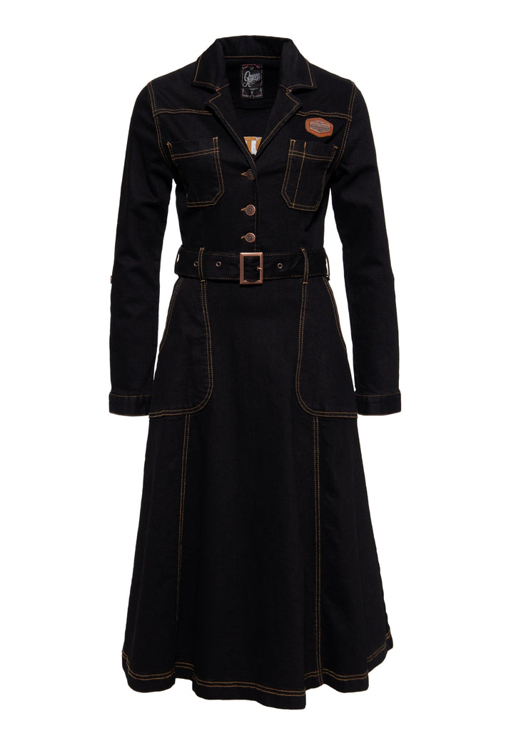 Queen Kerosin - Workwear Swing-Dress «Motor Queen Service»