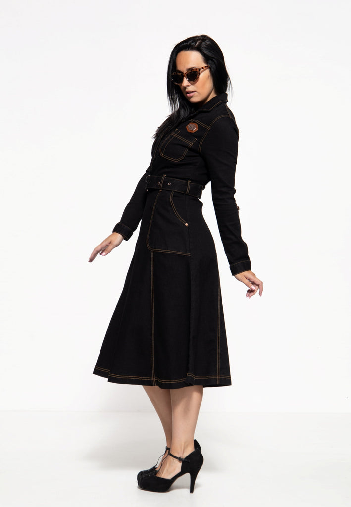 Queen Kerosin - Workwear Swing-Dress «Motor Queen Service»